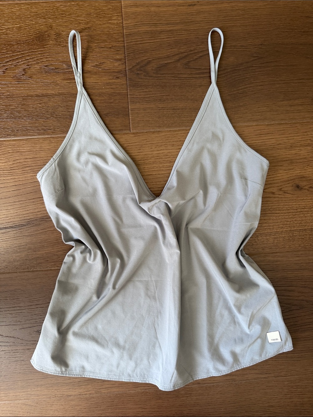 Women's Vuori Villa V-Neck Spaghetti Strap Cami Top - Light Gray